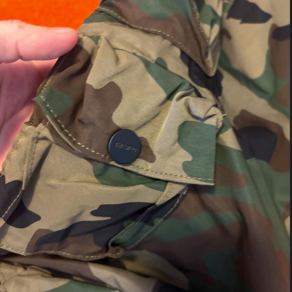 Flare Wide Leg Camouflage Jeans in Green and Brown - Picture 5 of 14